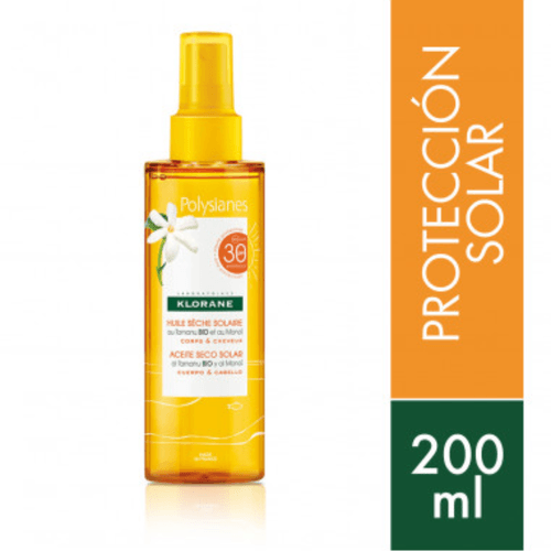 Aceite con protector Solar en Spray Klorane SPF30 200 ml