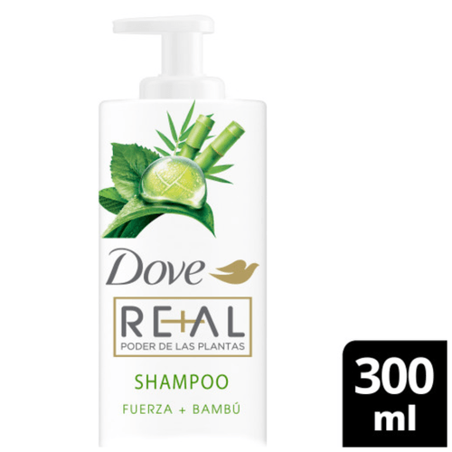 Shampoo Dove Real Poder de las Plantas Fuerza Bambú 300 ml
