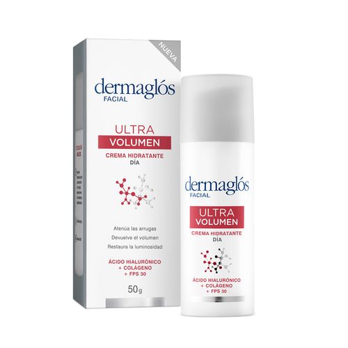 Crema hidratante Dermaglós facial ultra volumen de día 50 g