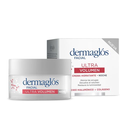 Crema hidratante Dermaglós facial ultra volumen de noche 50 g