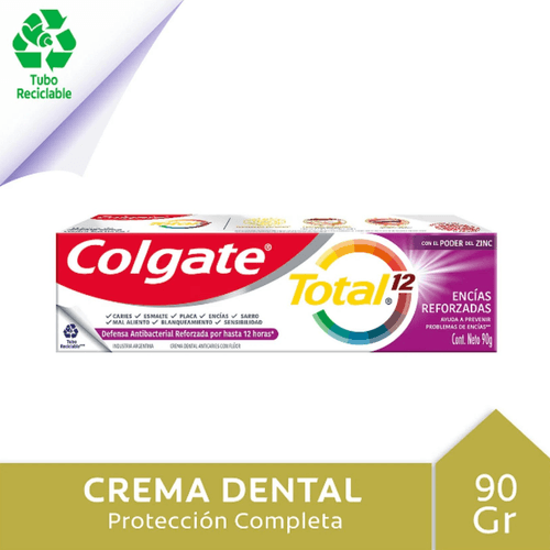 Crema Dental Colgate Total 12 Encías Reforzadas 90 g