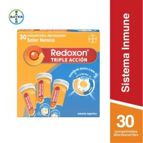 Redoxon Triple Acción 30 Comprimidos Efervescentes