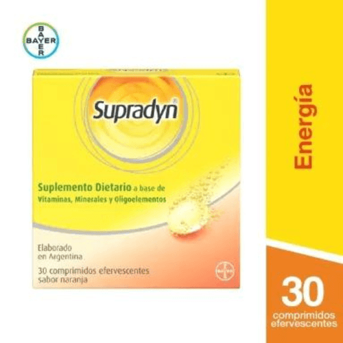 Supradyn Suplemento Dietario 30 Comprimidos Efervescentes