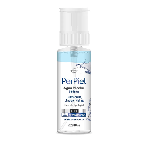 Perpiel Agua Micelar Bifásica Sin Fragancia 200ml