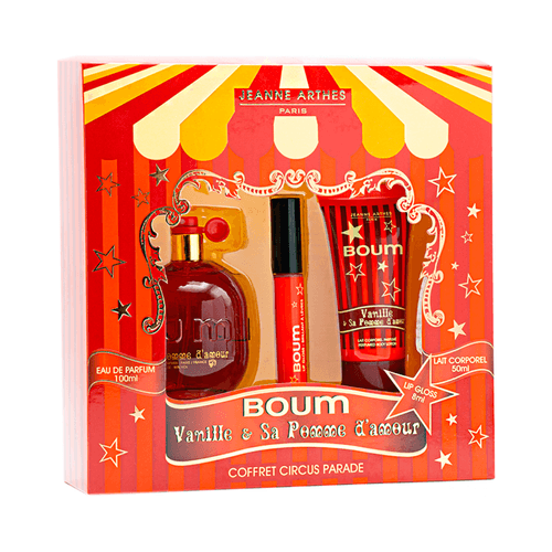 Cofre Boum Vanille Eau de Parfum Jeanne Arthes 100ml + Body Lotion 50ml + Gloss Labial