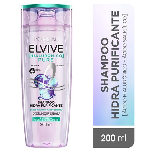 Shampoo Hialuronico Pure Elvive L´Oréal Paris 200 ml