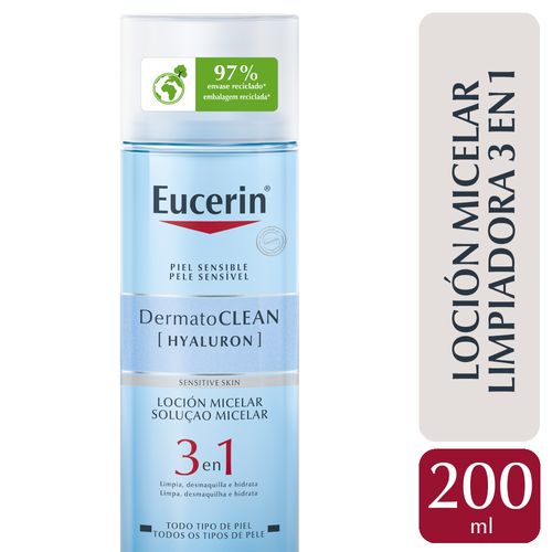 Loción Micelar Eucerin Hyaluron DermatoClean 3 en 1 200ml