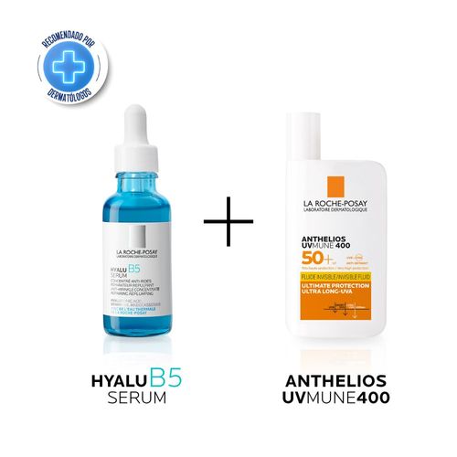 COMBO 1 Hyalu B5 Serum 30ml + UV Mune Fluido sin color 50ml