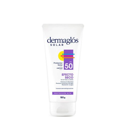 Protector Solar Dermaglós FPS50 Efecto Seco Crema x180g