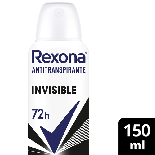 Desodorante Antitranspirante Rexona Invisible 72hs 150ml