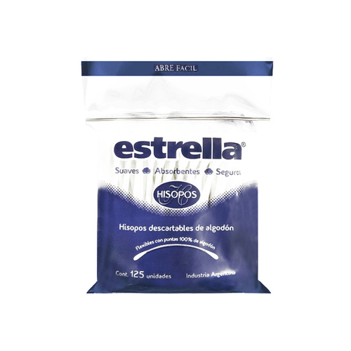 Estrella Hisopos Bolsa Zipper x125u.