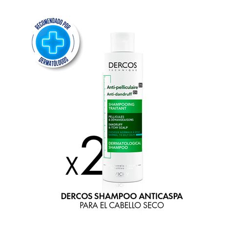 COMBO 10 Rutina Anticaspa Dercos Cabello Seco Vichy
