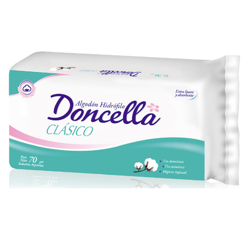 Doncella Algodón Hidrofilo Clásico x70g