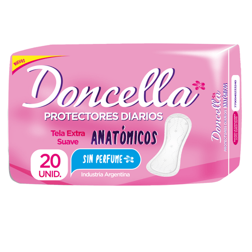 Doncella Protector Diario Pocket Anatómico sin Deo x20u