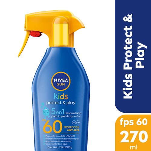 Protector Solar Nivea Protect & Play Kids Trigger Spray FPS60 x270ml