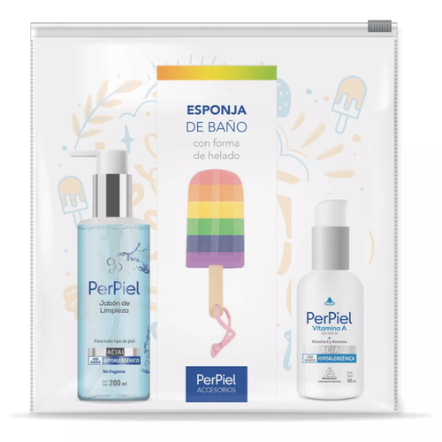 Kit Hello Summer Limpieza e Hidratación con Esponja PerPiel