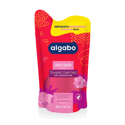 Jabón Líquido Frutos del Bosque Doy Pack x300ml Algabo
