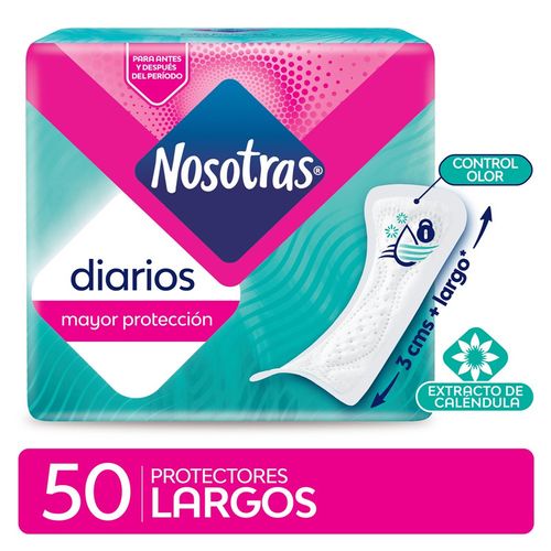 Nosotras Protectores Diarios Largos x50u