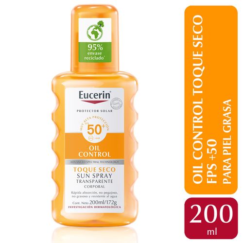 Protector Solar en spray Transparente Eucerin Sensitive Protect FPS 50 x200ml